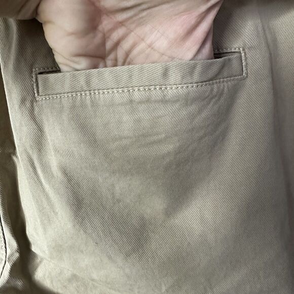 Gap Womens Pants Beige Size 12 Tall Straight Up Khaki High Rise Cotton Blend $80 - Picture 6 of 14